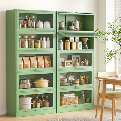 Steel Mesh Buffet Sideboard Cabinet Set of 2 | HomeAndLiving