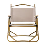 2Pc Outdoor Camping Chairs Portable Folding Beach Chair Aluminium Furniture