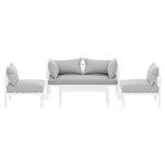 4-Seater Aluminium Outdoor Sofa Set Lounge Setting Table Chair Furniture