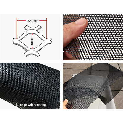 Gutter Guard Aluminium Mesh 30M 100X20Cm Black