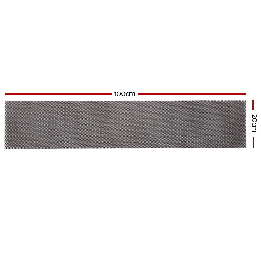 Gutter Guard Aluminium Mesh 60M 100X20Cm Black