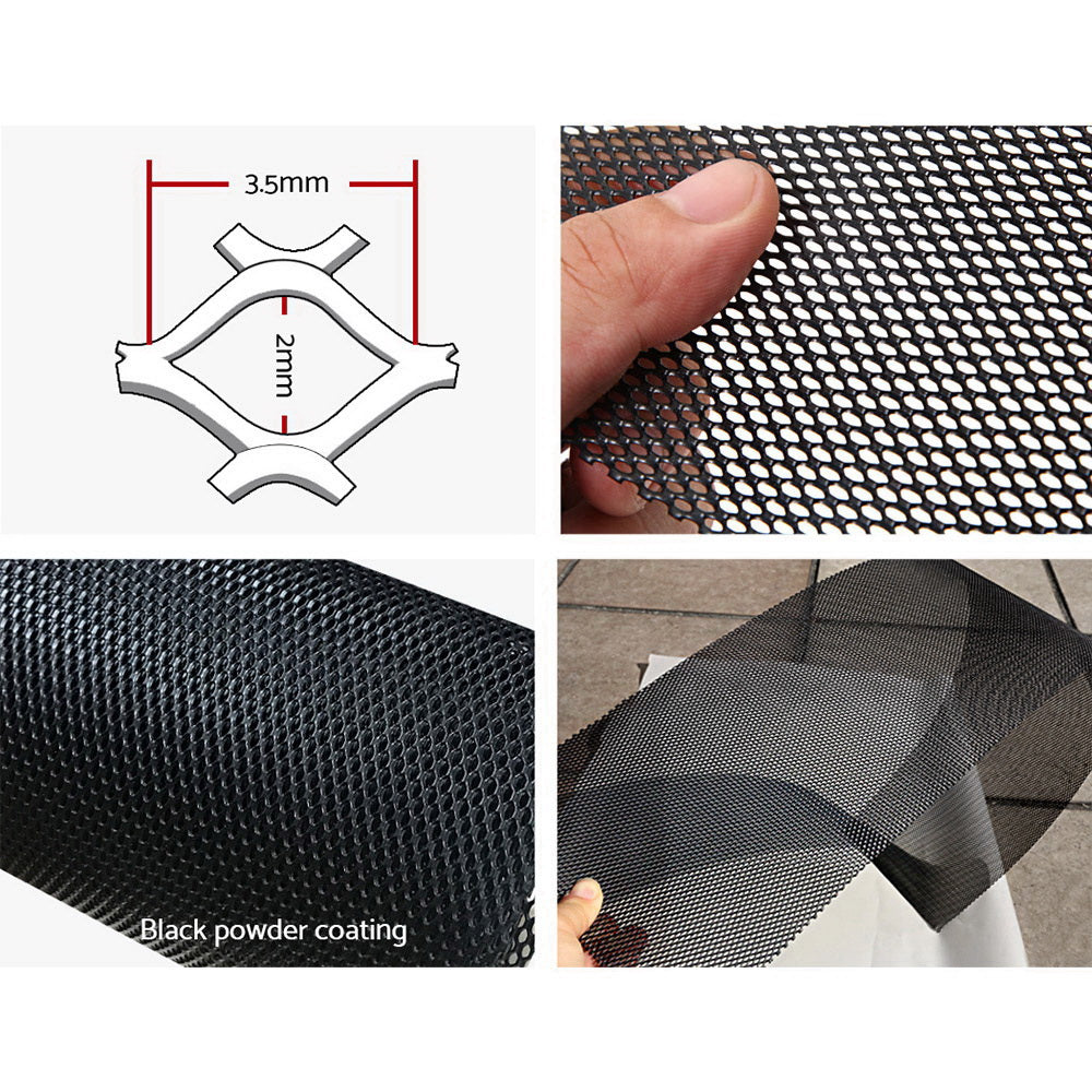 Gutter Guard Aluminium Mesh 60M 100X20Cm Black