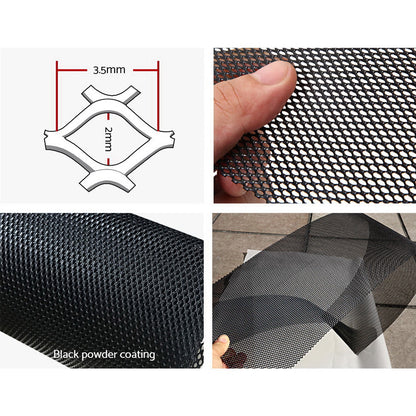 Gutter Guard Aluminium Mesh 60M 100X20Cm Black
