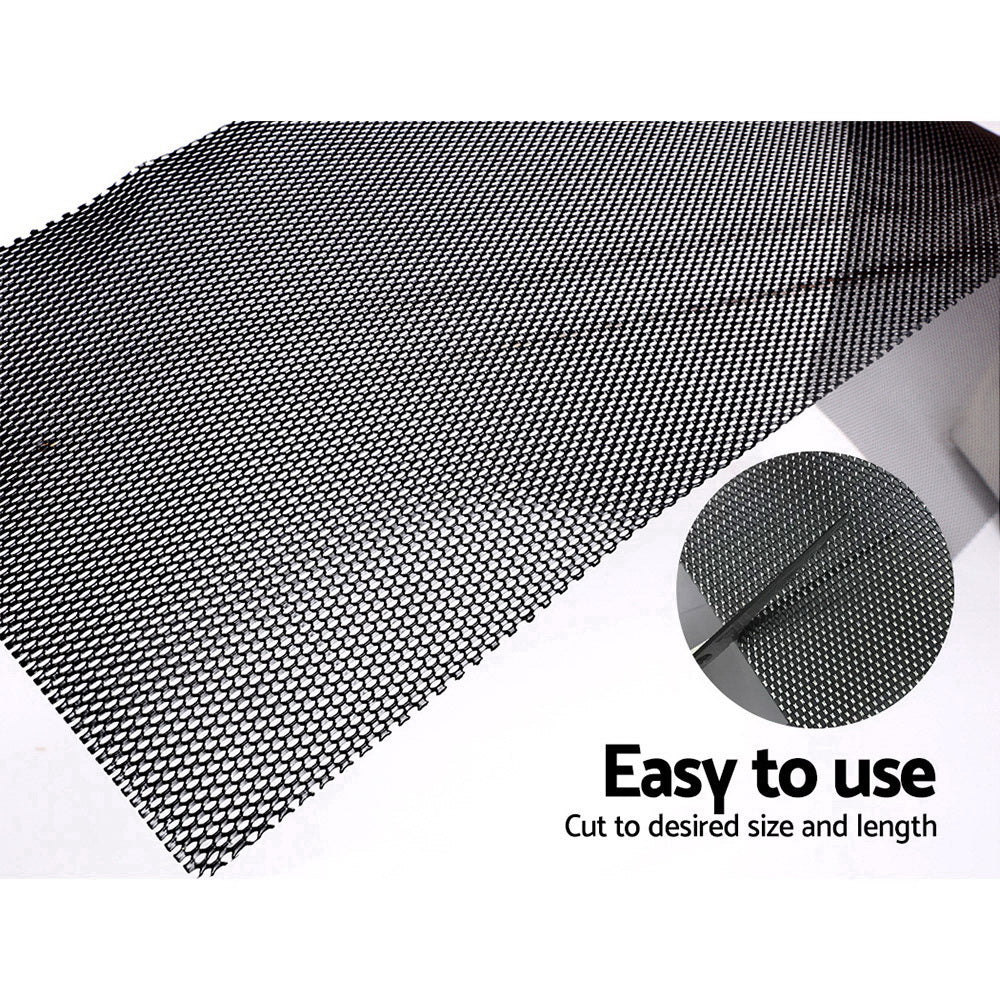 Gutter Guard Aluminium Mesh 60M 100X20Cm Black