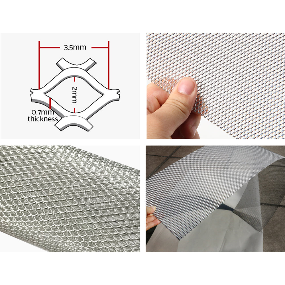 Gutter Guard Aluminium Mesh 60M 100X20Cm Silver