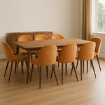Elegant 8x Dining Chairs Seat French  Multipurpose Use Classic