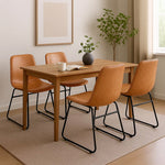 Ergonomic 4x Dining Chairs Kitchen Table  Adjustable Height