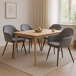 Elegant 4x Armchair Lounge Chair Accent  Scandi Inspired Design