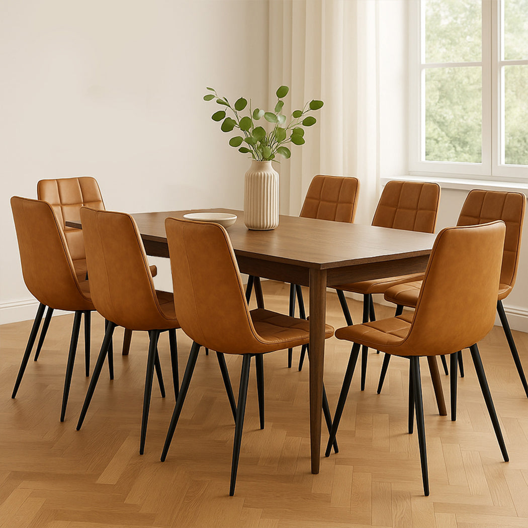 Cozy 8x Dining Chairs Kitchen Chair  Soft Cushion Classic Durable