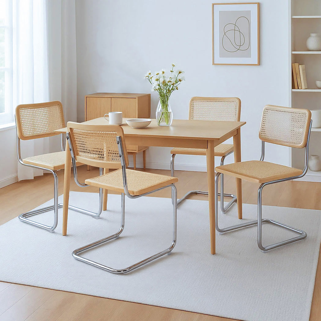 Luxury 4x Rattan Chair Dining Chairs  Comfortable Design Classic