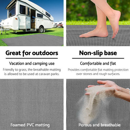 4M X 2.5M Caravan Camping Floor Matting Mesh