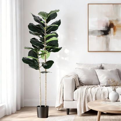 Artificial Fiddle Leaf Fig Tree 150cm Indoor | HomeAndLiving