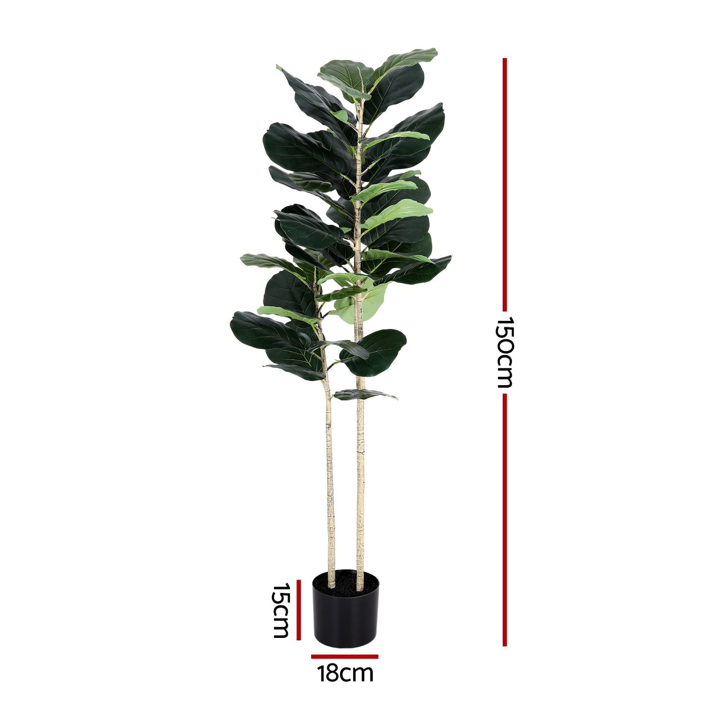 Artificial Fiddle Leaf Fig Tree 150cm Indoor | HomeAndLiving