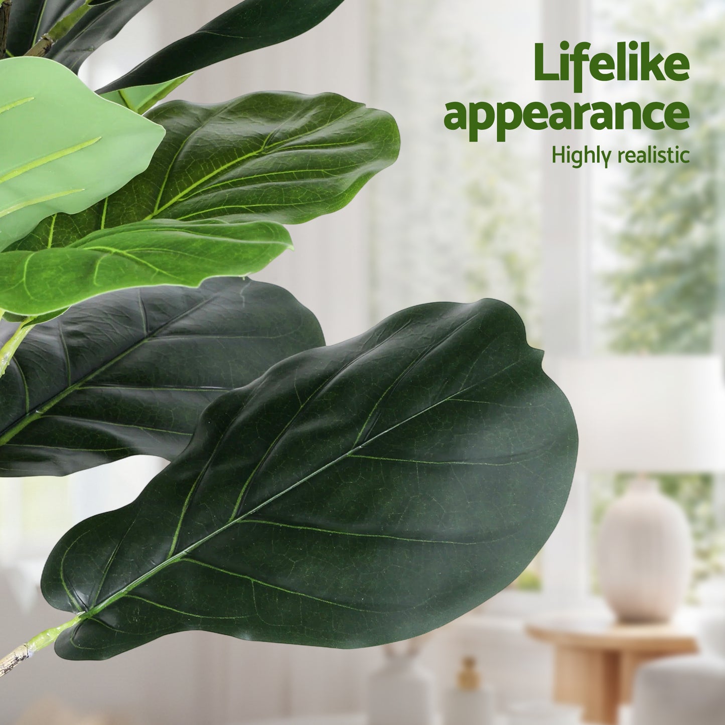 Artificial Fiddle Leaf Fig Tree 150cm Indoor | HomeAndLiving