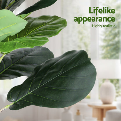 Artificial Fiddle Leaf Fig Tree 150cm Indoor | HomeAndLiving