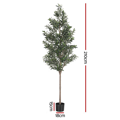 210cm Artificial Olive Tree Indoor Plant Decor | HomeAndLiving