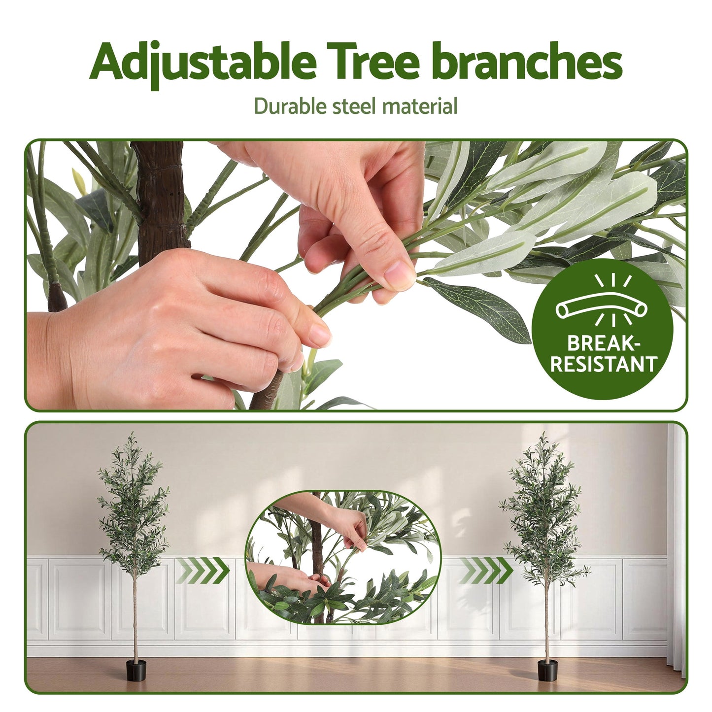 210cm Artificial Olive Tree Indoor Plant Decor | HomeAndLiving