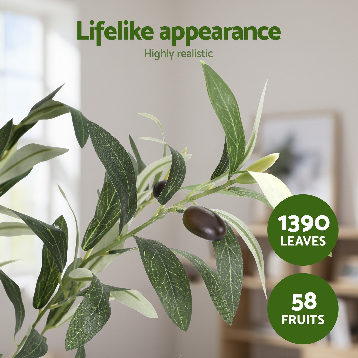 210cm Artificial Olive Tree Indoor Plant Decor | HomeAndLiving