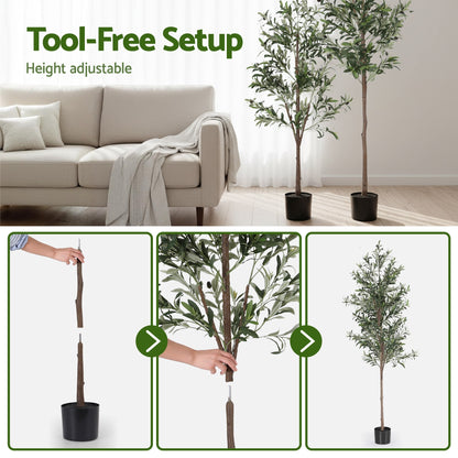 210cm Artificial Olive Tree Indoor Plant Decor | HomeAndLiving