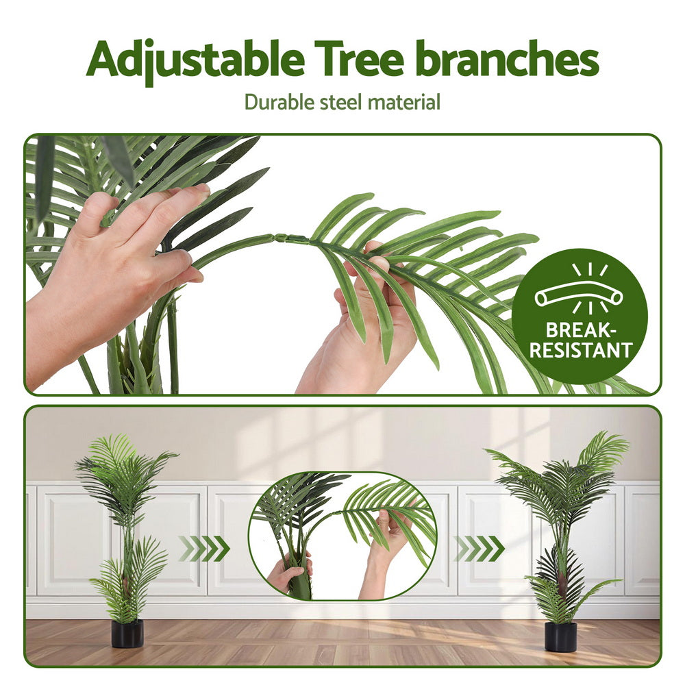 100cm Artificial Palm Tree Indoor Decor Lifelike Green Plant