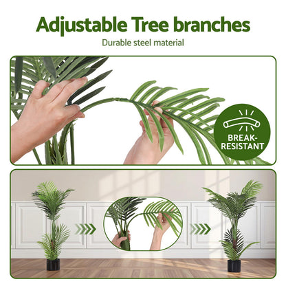 100cm Artificial Palm Tree Indoor Decor Lifelike Green Plant