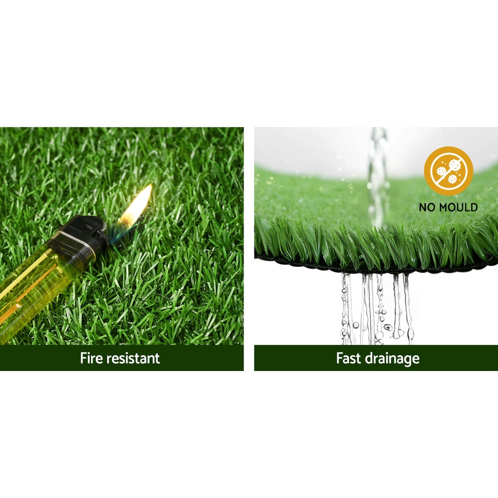 2Mx10M 10Mm Artificial Grass Synthetic Fake Lawn Turf