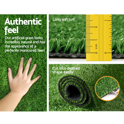 2Mx10M 10Mm Artificial Grass Synthetic Fake Lawn Turf