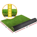 Primeturf Synthetic 20mm  1.9mx5m 9.5sqm Artificial Grass Fake Turf 4-coloured Plants Plastic Lawn