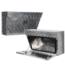 Aluminium Ute Tool Box Pair Of Toolbox Tray Vehicle Storage Lock