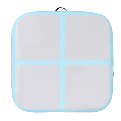 1m Air Track Mat Inflatable Gymnastics Tumbling Mat W/ Pump Colourful