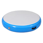 1M Air Track Spot Inflatable Gymnastics Tumbling Mat Round Blue