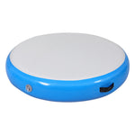 1m Air Track Spot Inflatable Gymnastics Tumbling Mat Round W/ Pump
