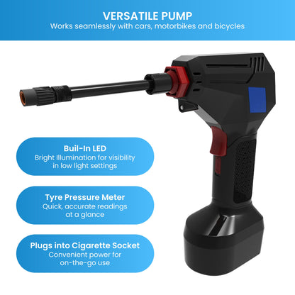Maxim ATP Tyre Air Pump with LED Light for Cars Motorbikes Bicycles