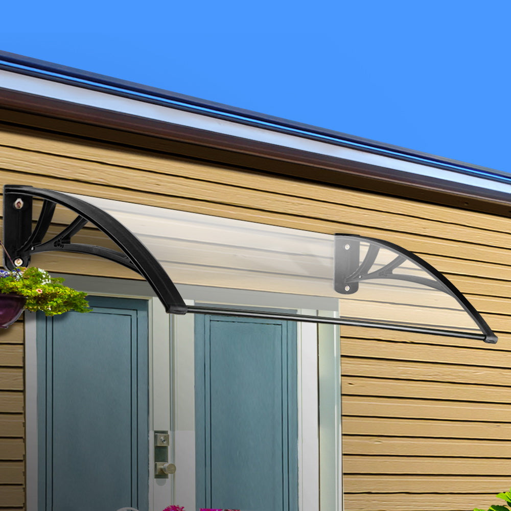 Window Door Awning Outdoor Solid Polycarbonate Canopy Patio 1mx1m DIY