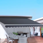 Instahut Retractable Outdoor Arm Awning 2 x 1.5M - Grey