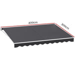 Retractable Folding Arm Awning Manual Sunshade