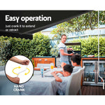 Folding Arm Awning Outdoor Awning Canopy Retractable 5Mx2.5M Grey