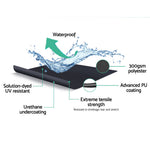 Retractable Folding Arm Awning Manual Sunshade 5Mx3M Grey