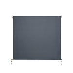 1.8X2.5M Outdoor Blinds Awning Roll Down Canopy Retractable Outdoor Blinds Window Shade Grey