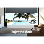 1.8X2.5M Outdoor Blinds Awning Roll Down Canopy Retractable Outdoor Blinds Window Shade Grey