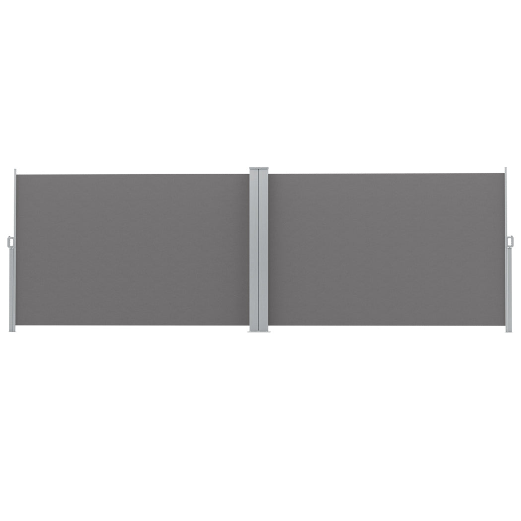 Side Awning Sun Shade Outdoor Blinds Retractable Screen Grey