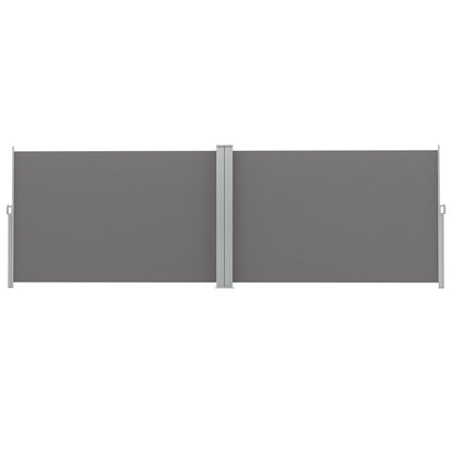 Side Awning Sun Shade Outdoor Blinds Retractable Screen Grey