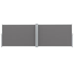 Side Awning Sun Shade Outdoor Retractable Privacy Screen 1.8X6M Grey