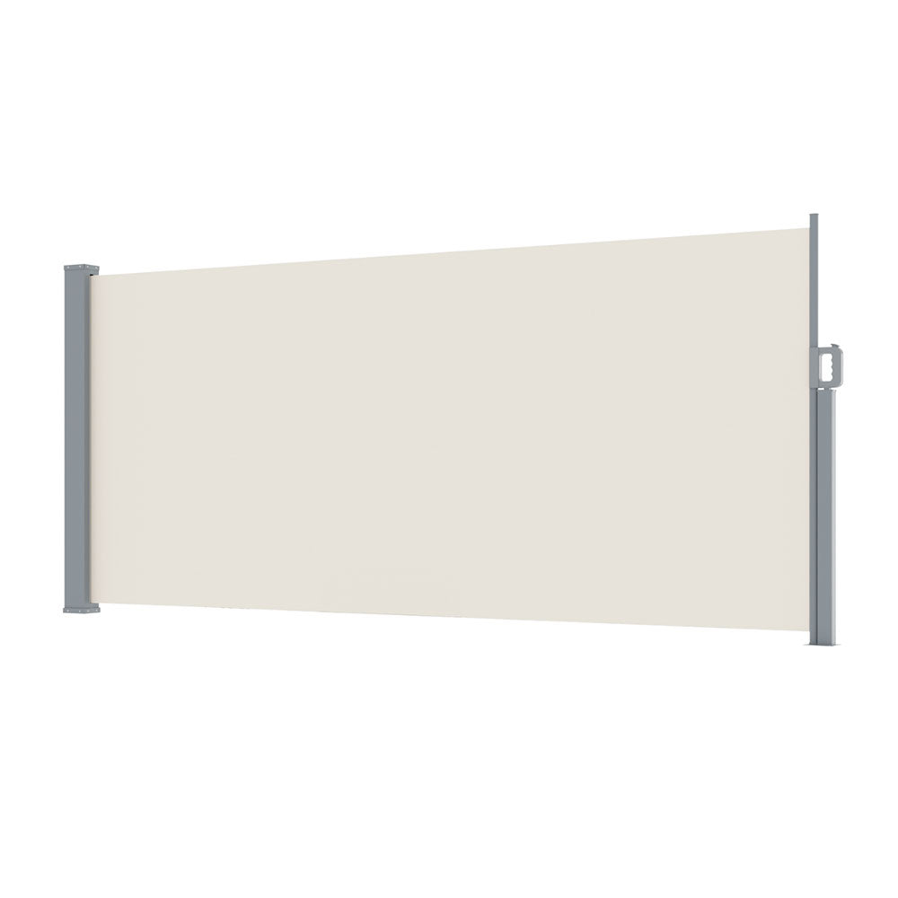 Side Awning Sun Shade Retractable 1.4x3m Cream