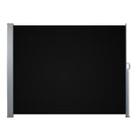 Side Awning Outdoor Blinds Sun Shade Retractable Screen 1.8X3M Bk