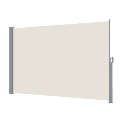 Side Awning Sun Shade Retractable 2x3m Cream