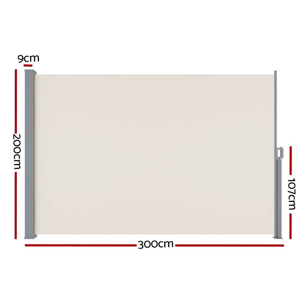 Side Awning Sun Shade Outdoor Blinds Retractable Screen