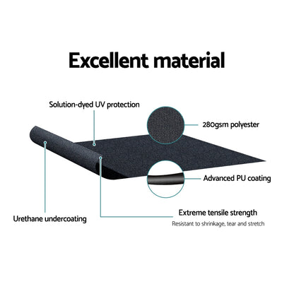 Window Door Awning 1.2Mx0.6Mx0.6M Black Polyester Fabric Steel Frame