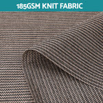 3X2.5M Outdoor Blinds Awning Roll Down Retractable Knit Fabric Outdoor Blinds Window Shade Brown
