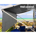 Awning 4.3X1.95M End Wall Side Sun Shade Screen
